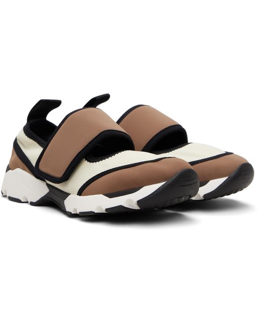 Marni Black Lycra Mary Jane Running Sneakers