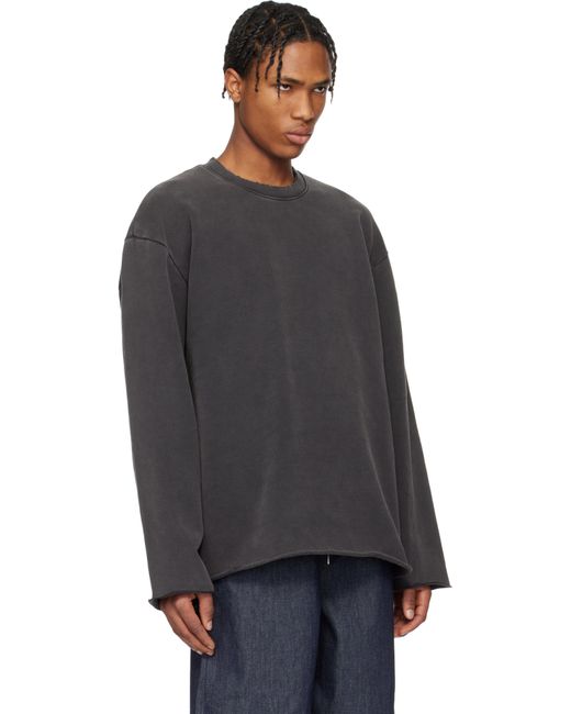 Pull Molletonné Teint En Plongée Upstate Noir Helmut Lang pour homme en coloris Black
