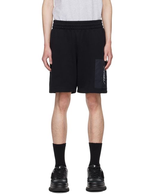Moschino Black Patch Pocket Shorts for men