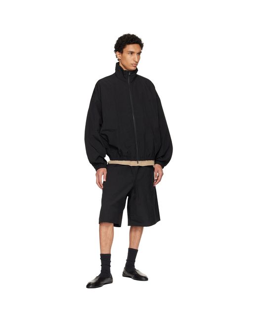 Fear Of God Black Nylon Ripstop Tech Track Jacket for men