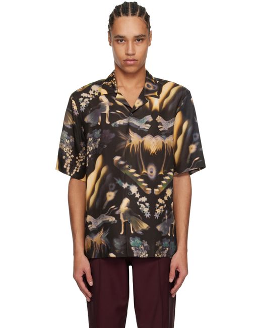 メンズ Paul Smith マルチカラー Lumiere Print シャツ Black