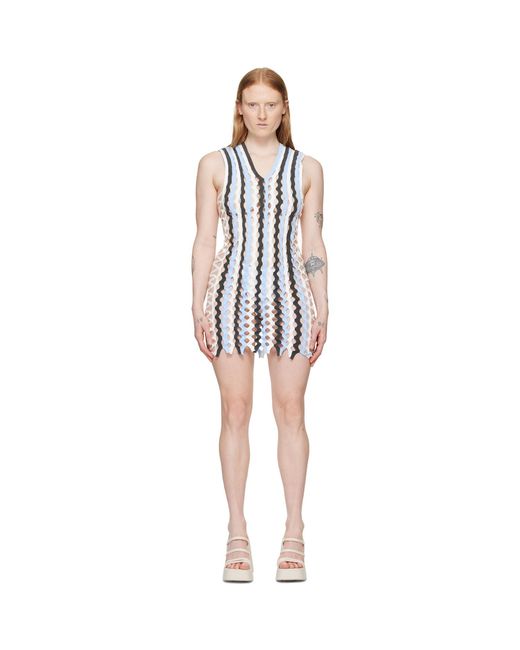 Sinéad O'Dwyer Black Squiggle Minidress