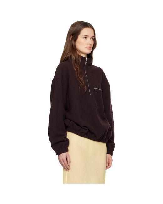 Rier Black Fleece Tourbe Sweatshirt