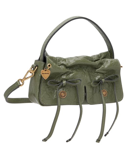 Acne Green Khaki Multipocket Micro Bag