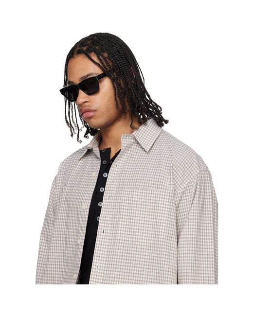 Retrosuperfuture Black Sintesi Sunglasses for men