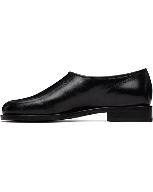 Lemaire Black Anatomic Slip On Loafers for men