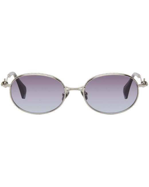 Vivienne Westwood Black Oval Metal Sunglasses