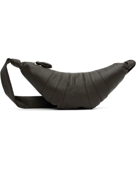 Moyen Sac Croissant Brun Lemaire en coloris Black