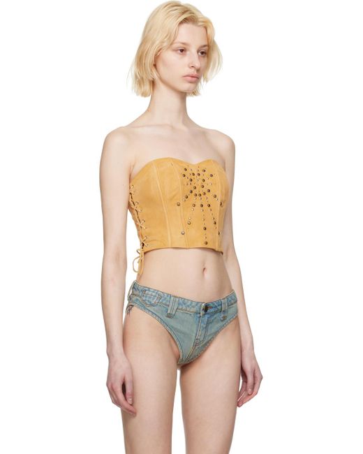 Tan bustier sale