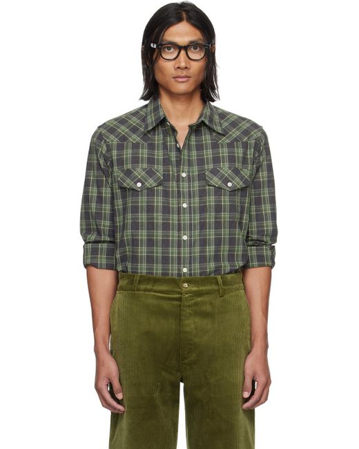 De Bonne Facture Green Camargue Shirt for men