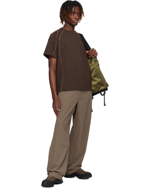 T-Shirt Brun À Coutures Inversées Exclusif À Ssense J EONGL I pour homme en coloris Brown