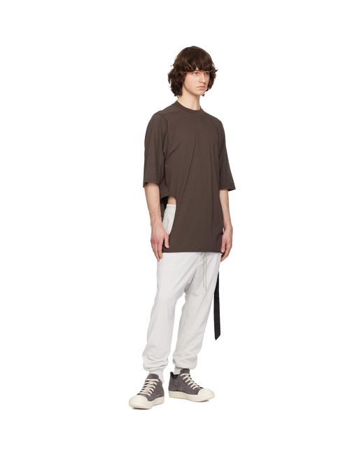 Rick Owens White Off- Temple Drawstring Lounge Pants for men