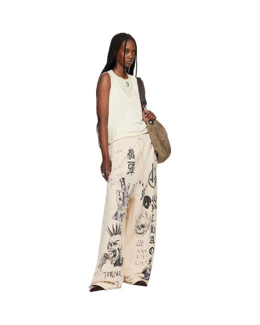 Lu'u Dan Natural Off- Raw-Cut Bontan Sweatpants