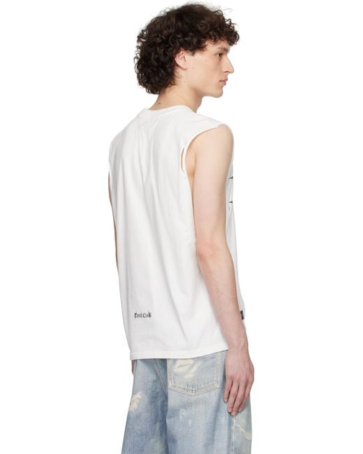 Thug Club(サグクラブホワイト Cross T ノースリーブ トップス メンズ THUG CLUB ホワイト Cross T ノースリーブ トップス