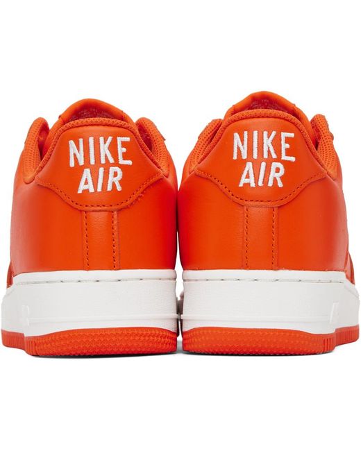 Nike Orange Air Force 1 Low Retro Shoes