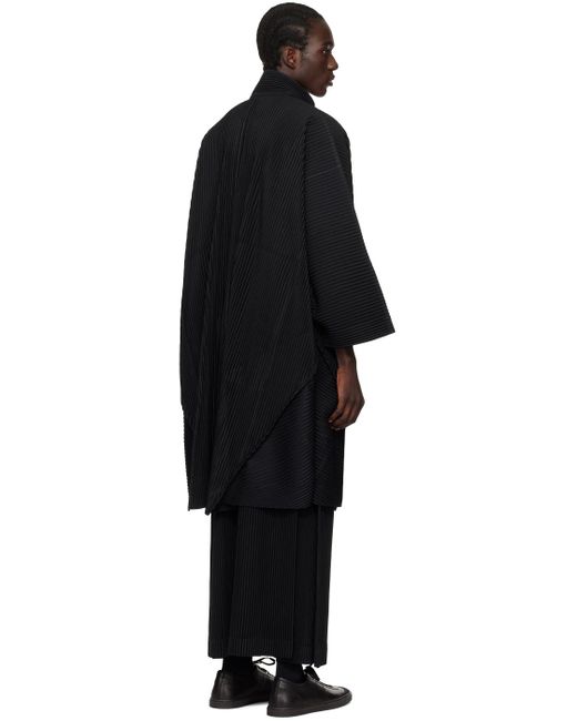 Manteau monthly color december noir Homme Plissé Issey Miyake pour homme en coloris Black
