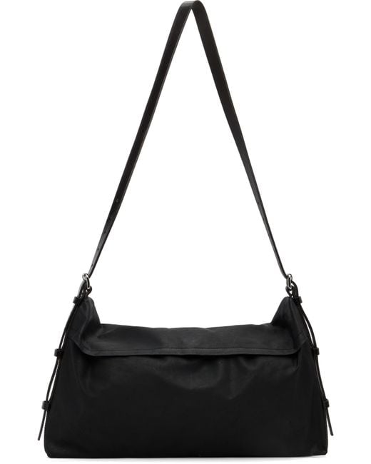 Lemaire Black Trench Pocket Small Bag for men