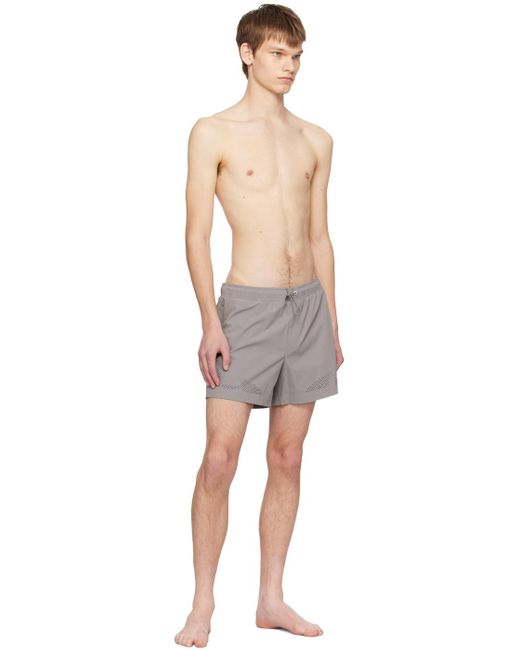 HELIOT EMIL Gray Intine Shorts for men