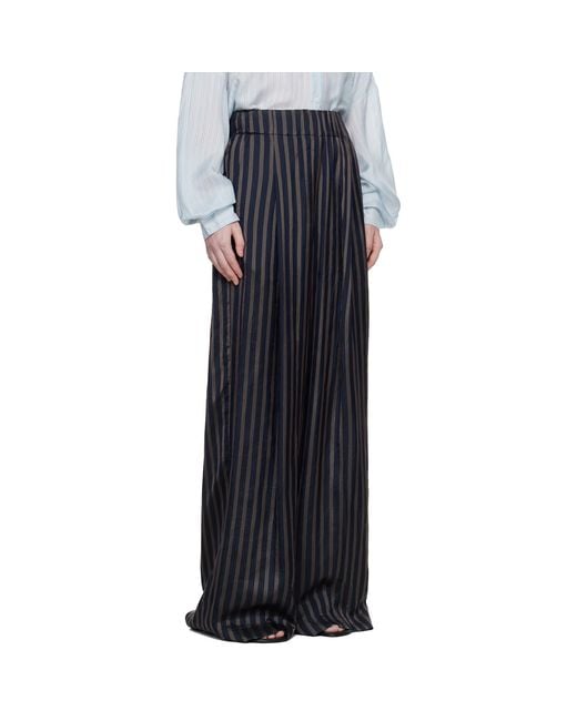 Dries Van Noten Black Drawstring Trousers