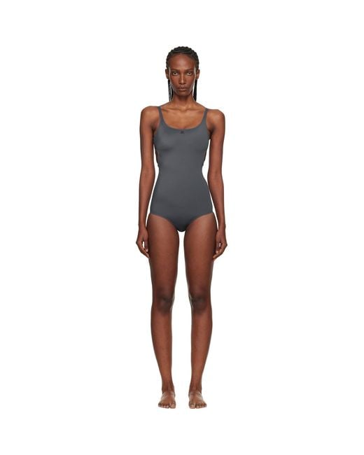 Courreges Black Cut-Out Swimsuit