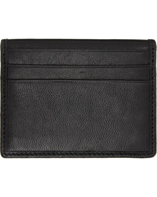 Vivienne Westwood Black Orb Bifold Card Holder for men