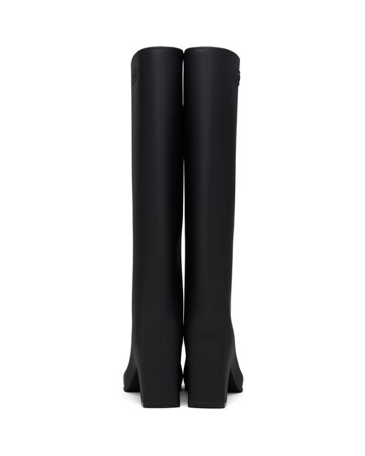 Coperni Black Rubber Bridge Tall Boots