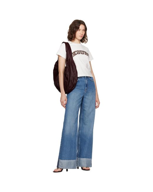 Ksubi Blue Strider Tidal Cuffed Jeans
