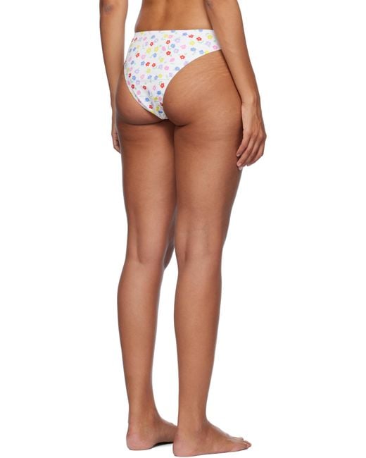 Frankie's Bikinis ホワイト Suki フローラル クラシック ビキニボトム Multicolor