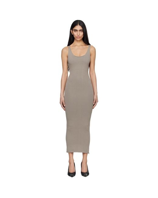 Entire studios Natural Raw Knit Midi Dress