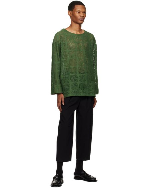Sasquatchfabrix Green Jah Lion Long Sleeve T-shirt for men