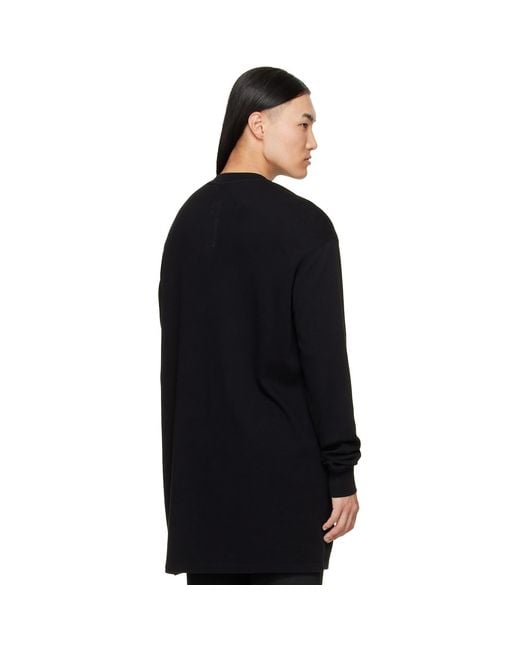 Rick Owens Black Tower Rick S Jumbo Ls T-Shirt for men
