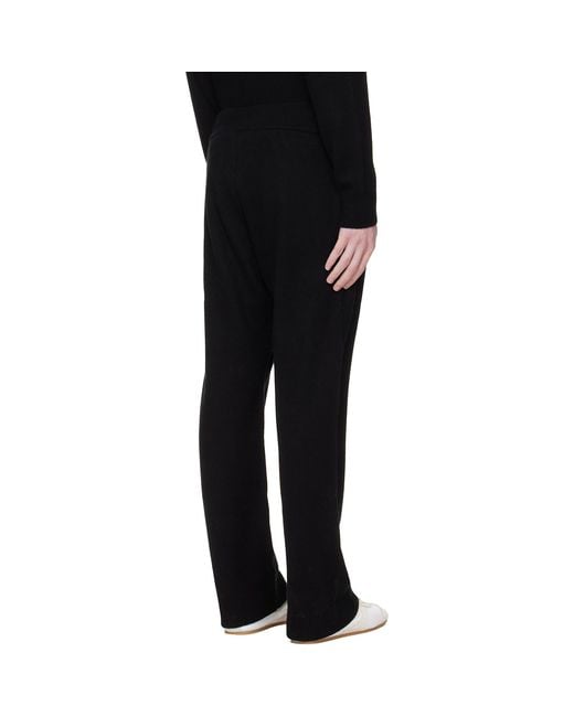 Entire studios Black Knit Lounge Pants for men
