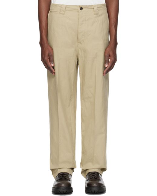 メンズ Visvim ベージュ ワイド チノパンツ Natural