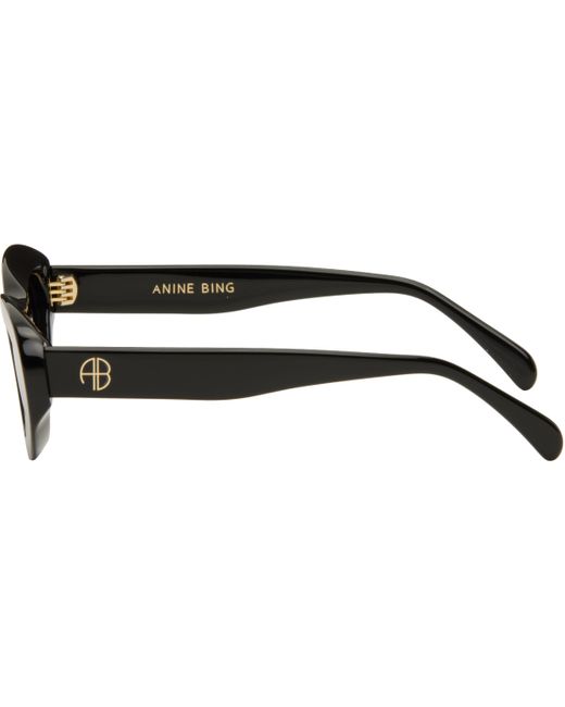 Anine Bing ブラック Roma サングラス Black