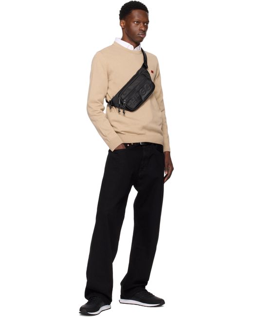 Sac-Ceinture Noir À Logo Gaufré HUGO pour homme en coloris Black