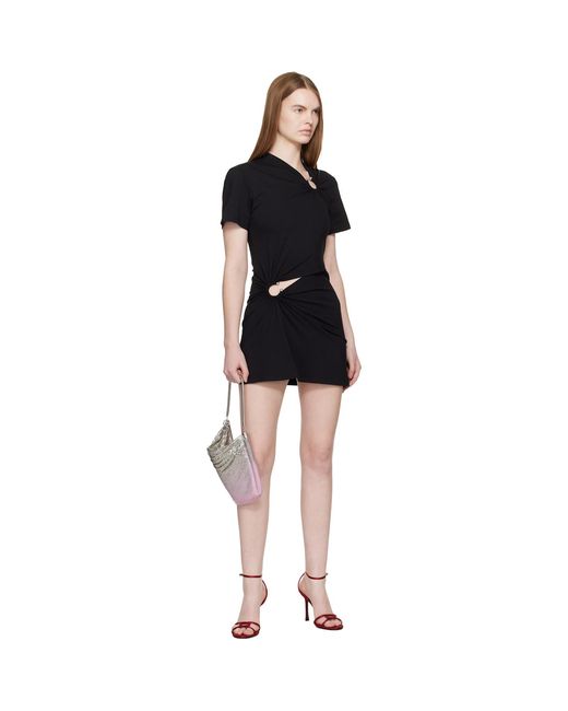 Rabanne Black Piercing Mini Dress