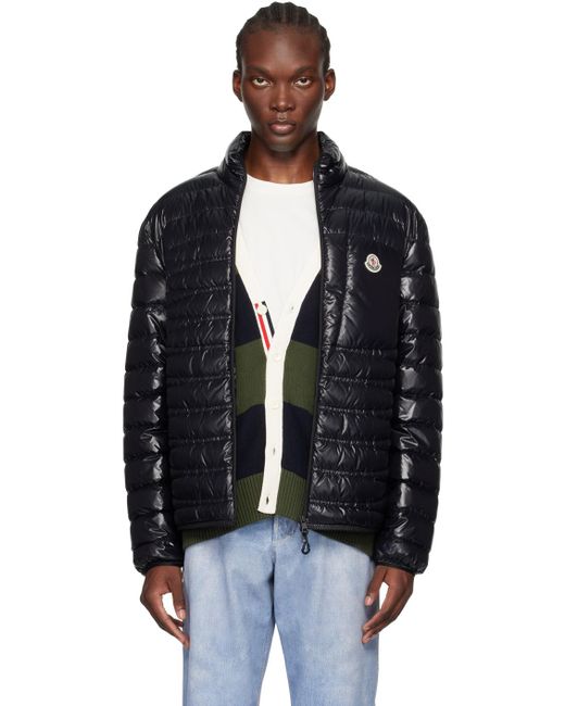 Moncler Black Leveche Short Down Jacket for men