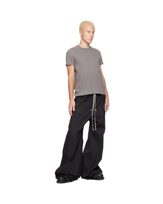 Rick Owens Gray Tower Short Level T-Shirt for men