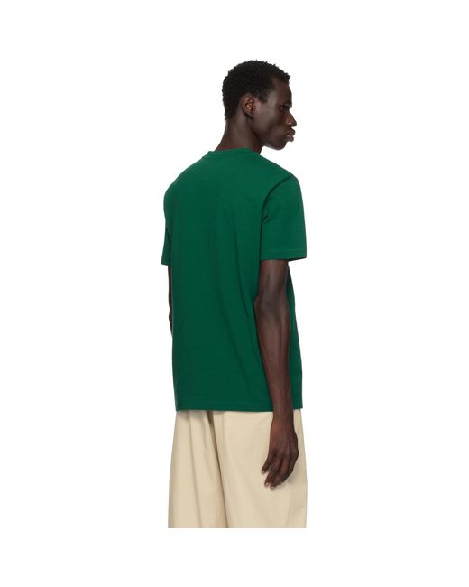 Moncler Green Organic Cotton Logo T-Shirt for men