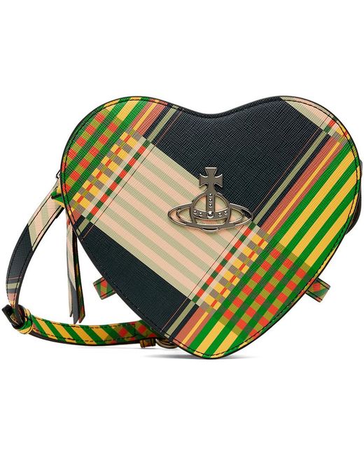 Vivienne Westwood Green Louise Heart Bag for men