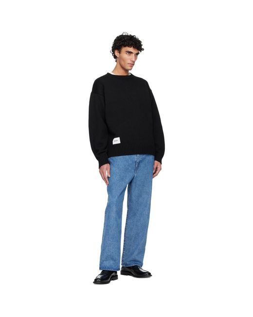 Pull Afa Noir À Col Ras Du Cou (w)taps pour homme en coloris Black