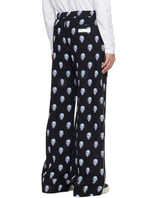 Pantalon noir à motif à logo sexy robot Stella McCartney pour homme en coloris Black