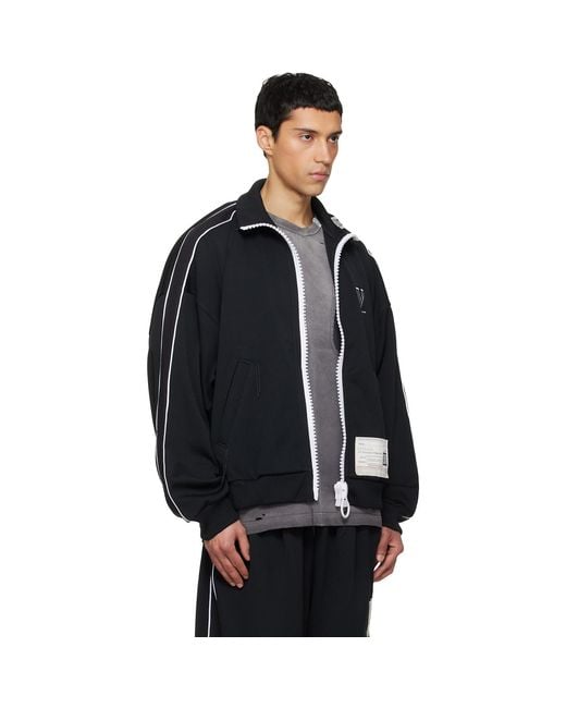 Maison Mihara Yasuhiro Black Amateur Sewn Like Track Jacket for men
