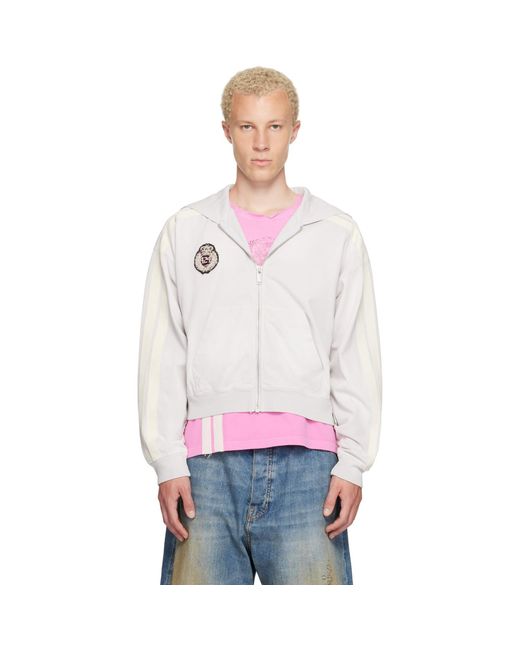 424 White Academy Hoodie for men