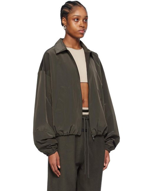 Fear Of God Black Shell Bomber Jacket