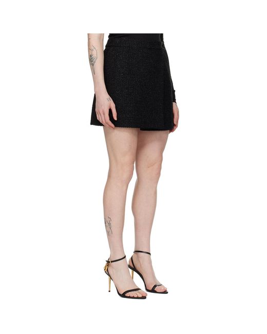 Tom Ford Black Wrap Miniskirt