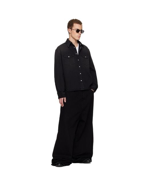 Givenchy Black Classic Denim Shirt for men