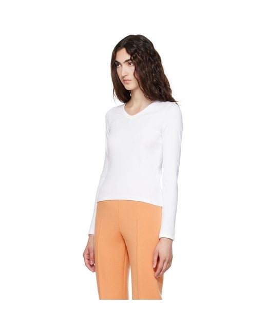 Flore Flore White Jill Longsleeve T-Shirt