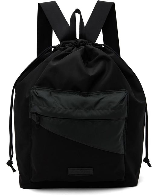 Master Piece Black Slant Backpack for men