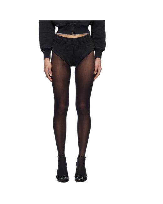 Vetements Black Jersey Hot Shorts